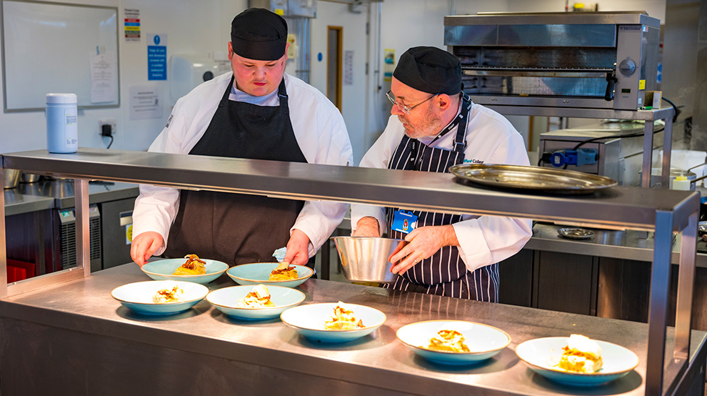 Bradford College Chefs and Students